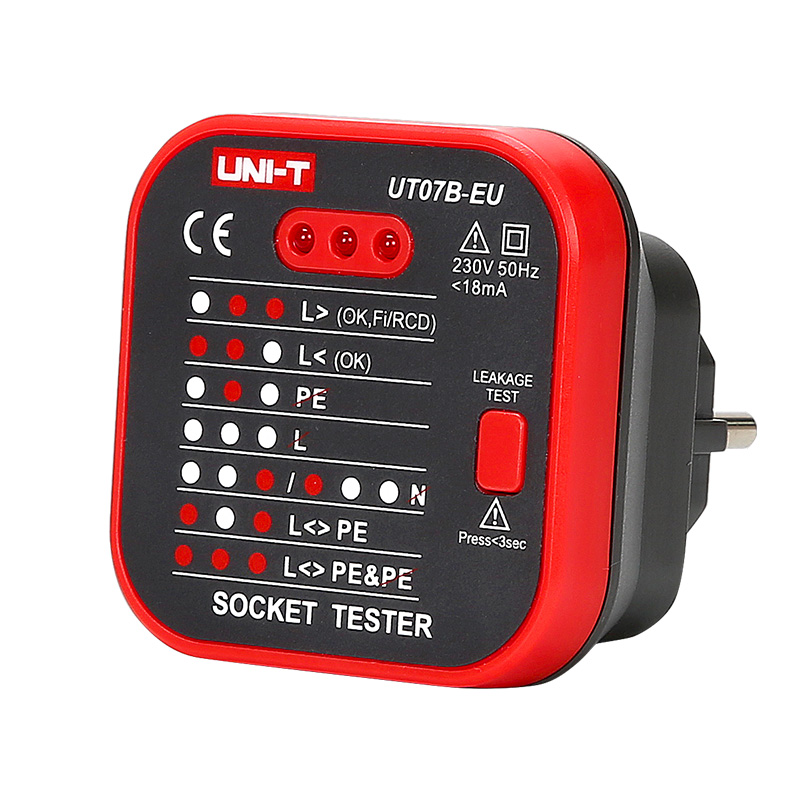 Тестер розеток питания UNI-T UT07A-AU Мультиметры